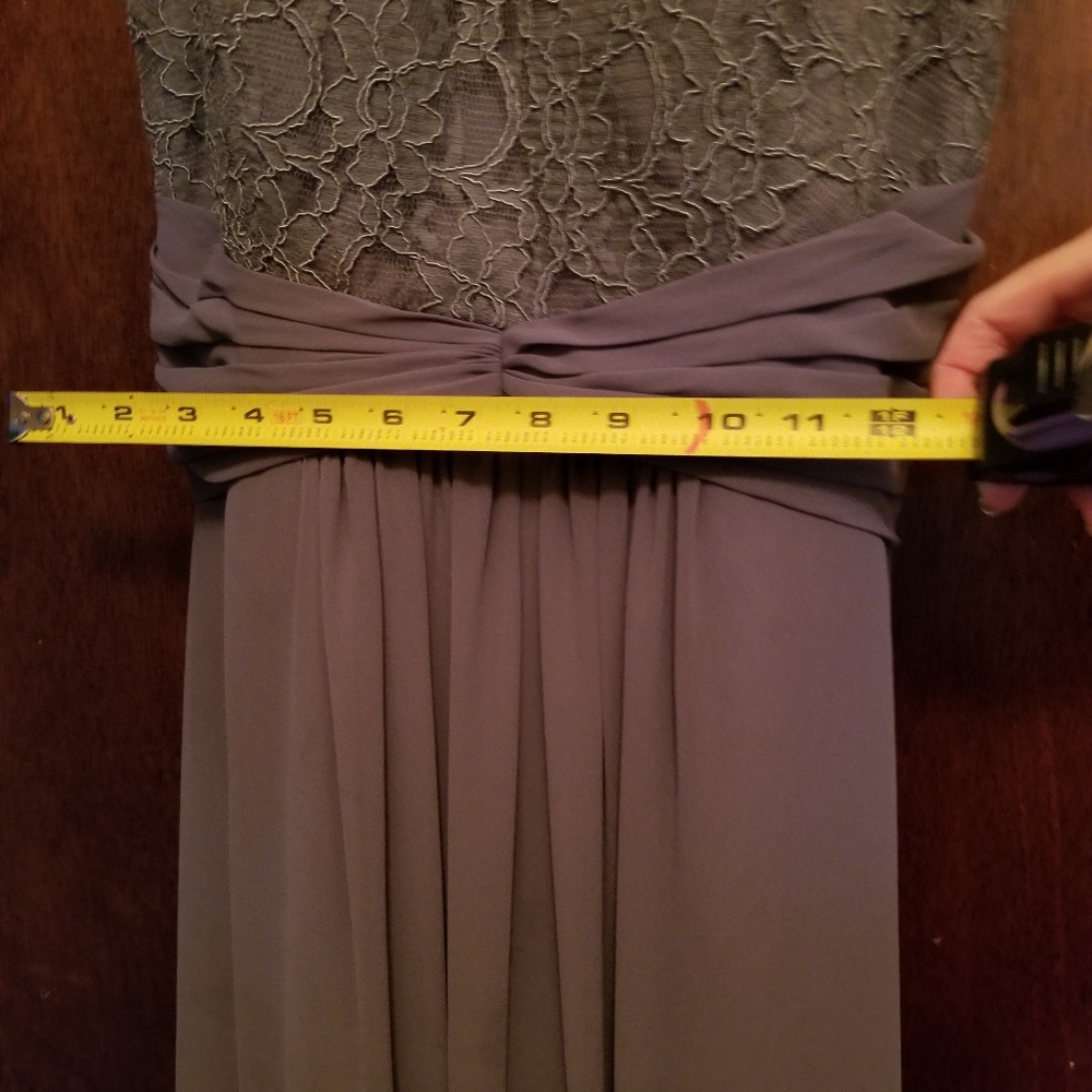 ❤PROM IS COMING!!! Gray halter style long  dress - Picture 4 of 8